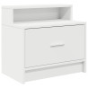 Mesa de cabeceira com gaveta 51x31x47 cm branco 2