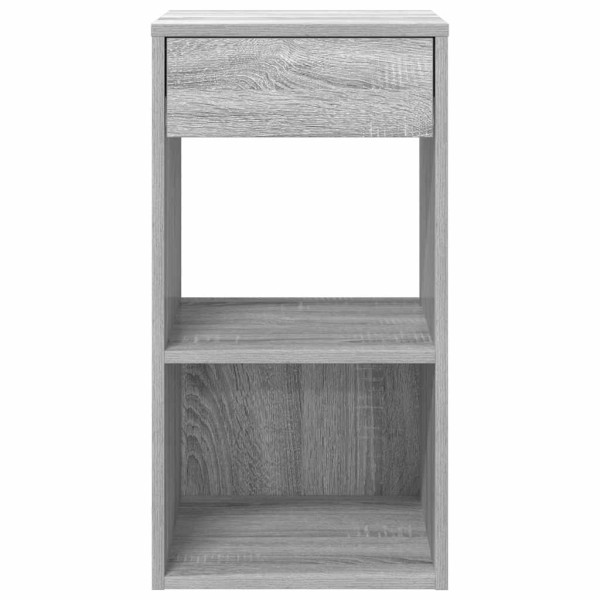 Mesas de cabeceira com gaveta 2pcs 35x34x66.5cm cinzento sonoma M 4