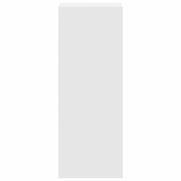 Estante empilháveis 30x30x80 cm derivados de madeira branco M 5