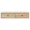 Estante de pared con cajones madera contrachapada roble sonoma 4