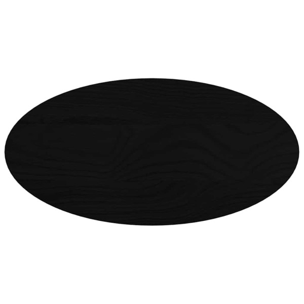 Tampo de mesa 80x40x4 cm carvalho maciça oval castanho-escuro M 2