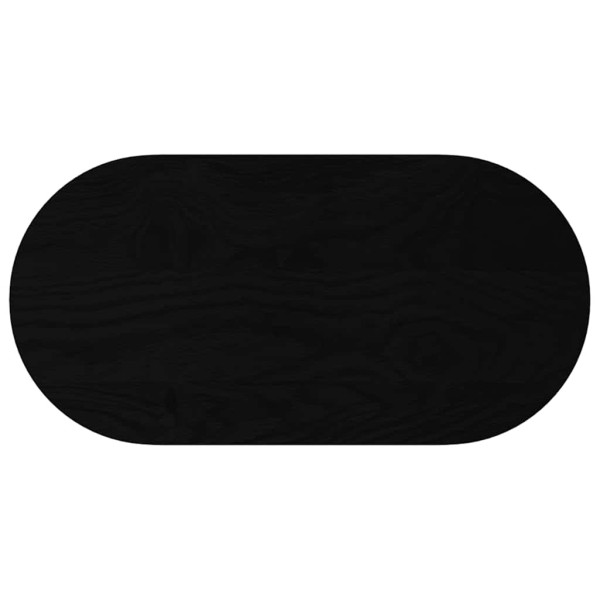 Tablero de mesa ovalado madera maciza de roble 80x40x4 cm M 2