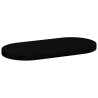 Tablero de mesa ovalado madera maciza de roble 80x40x4 cm 4