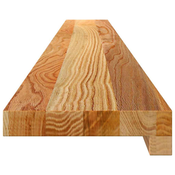 Soleiras da janela 2 pcs 140x15x2 cm carvalho castanho-claro M 5