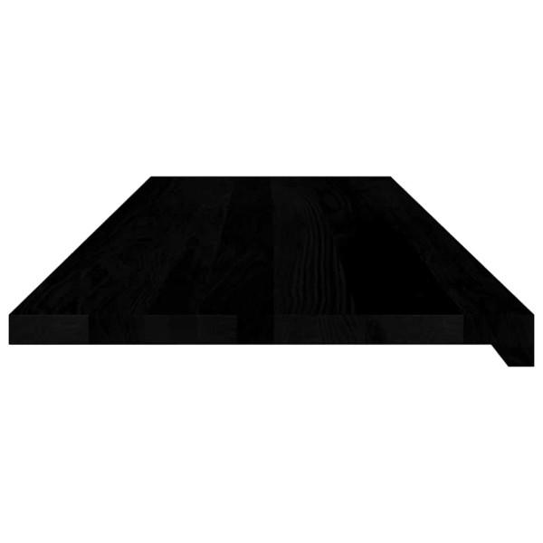 Alféizares de ventana 2 uds madera maciza roble marrón oscuro M 5