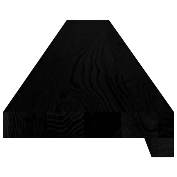 Alféizares de ventana 2 uds madera maciza roble marrón oscuro M 5