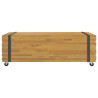 Mesa de centro madera maciza de teca 110x45x35 cm 4