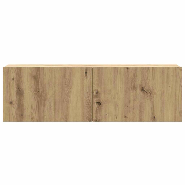 Muebles TV de pared 3 uds roble artisan 100x30x30 cm M 5