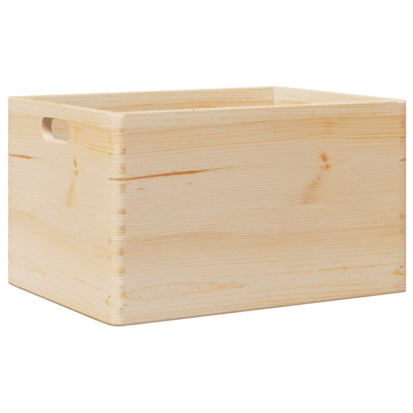 Caja de madera con asas madera maciza pino 40x30x23 cm M 2
