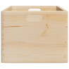 Caja de madera con asas madera maciza pino 40x30x23 cm 5