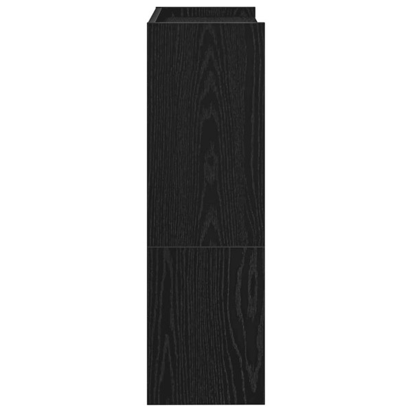 Mueble zapatero madera contrachapada negro 80x25x61.5 cm M 5