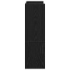 Mueble zapatero madera contrachapada negro 80x25x61.5 cm 5