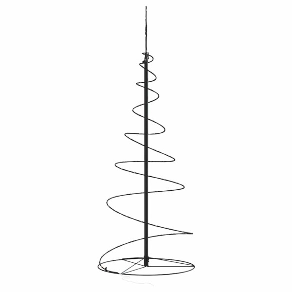 Árbol de Navidad cono de luz 80 LEDs blanco cálido 120 cm M 4