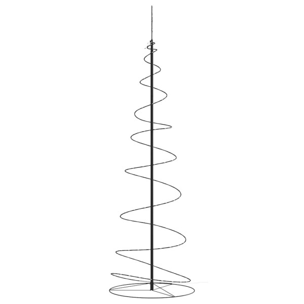 Árbol de Navidad cono de luz 120 LEDs blanco cálido 180 cm M 4