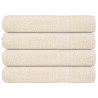 Toalhas 4 peças Creme 100x200 cm 360 g/m2 100% algodão 1