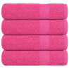 Toallas de Mano 4 piezas Rosa 50x100 cm 360 g/m² 100% Algodón 1