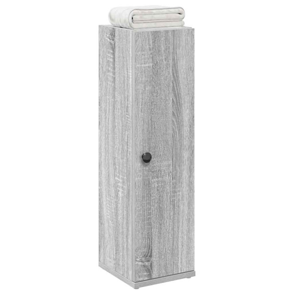 Mueble de baño con portarrollos gris Sonoma 20.5x22x72 cm D
