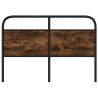 Cabeceira de cama 140 cm derivados madeira/aço carvalho fumado 3