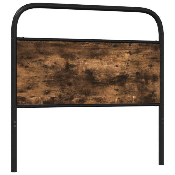 Cabeceira de cama 90 cm derivados madeira/aço carvalho fumado M 5