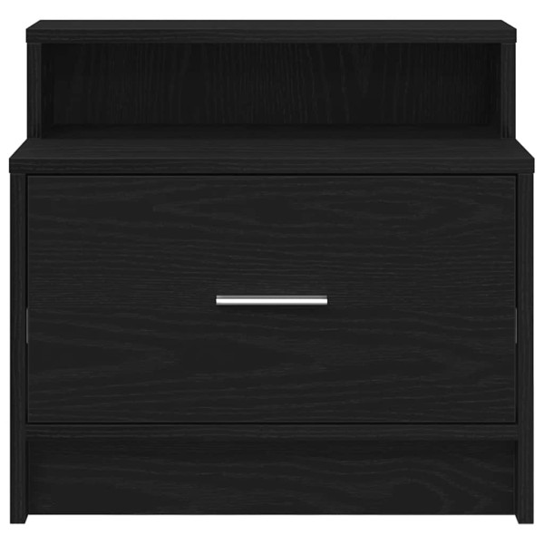 Mesa de cabeceira com gaveta 51x31x47 cm carvalho preto M 4