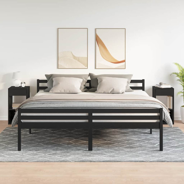 Mesas de cabeceira com gaveta 2 pcs 35x34x66.5cm carvalho preto M 3