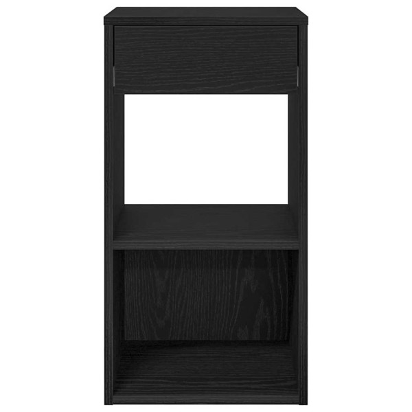 Mesas de cabeceira com gaveta 2 pcs 35x34x66.5cm carvalho preto M 4