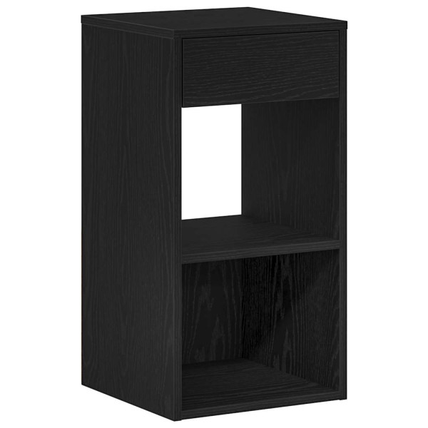 Mesas de cabeceira com gaveta 2 pcs 35x34x66.5cm carvalho preto M 5