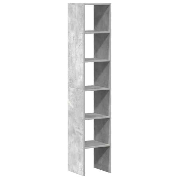 Librerías 2 uds madera contrachapada apilable gris hormigón M 2