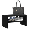 Zapatero apilable roble negro 60x30x30.5 cm 1