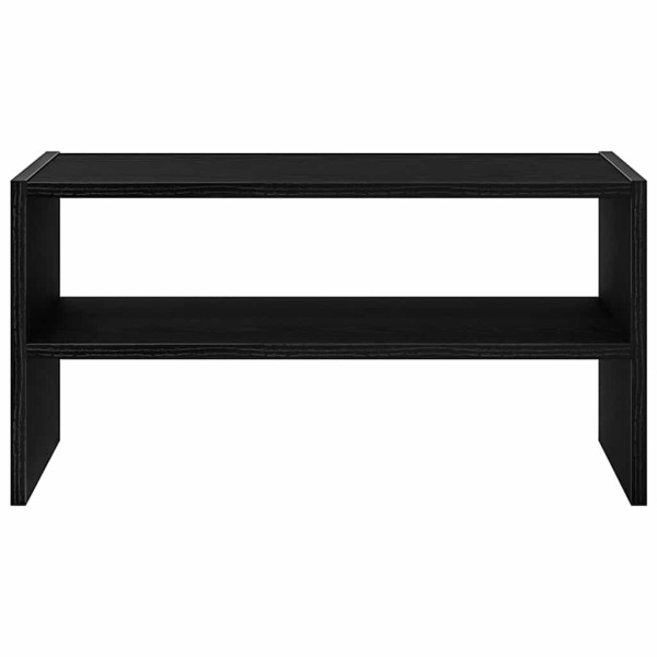 Zapatero apilable roble negro 60x30x30.5 cm M 4