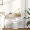 Estante de pared con cajones madera contrachapada roble sonoma 3
