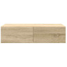 Estante de pared con cajones madera contrachapada roble sonoma 4