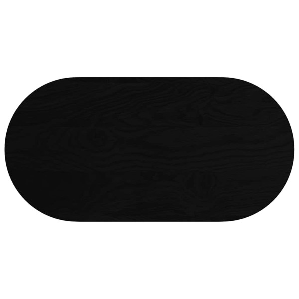 Tablero de mesa ovalado madera maciza de roble 100x50x2 cm M 2