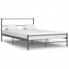 Estructura de cama de metal gris 120x200 cm 1