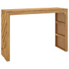 Mesa consola madera maciza de teca 110x35x75 cm 2
