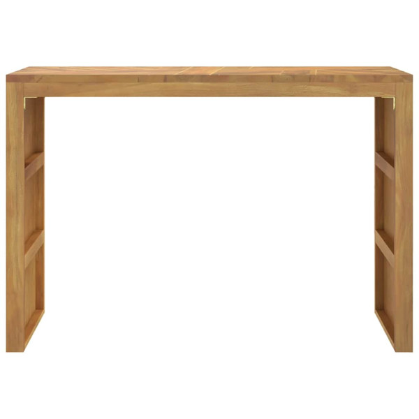 Mesa consola madera maciza de teca 110x35x75 cm M 5