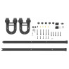 Kit de herrajes para puertas correderas acero negro 200 cm 5