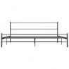 Estrutura de cama 200x200 cm metal cinzento 3