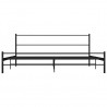 Estructura de cama de metal negro 180x200 cm 3