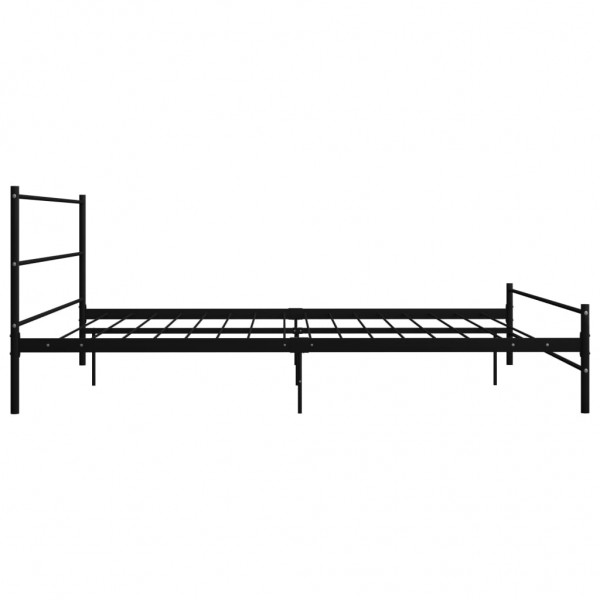 Estructura de cama de metal negro 180x200 cm M 4
