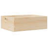 Caja de madera con asas madera maciza pino 40x30x13 cm 2