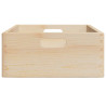 Caja de madera con asas madera maciza pino 40x30x13 cm 5