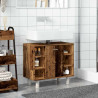 Armario de baño madera contrachapada envejecida 60x32x53.5 cm 4