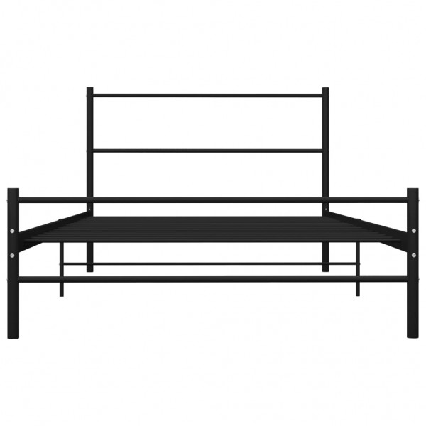 Estrutura de cama 100x200 cm metal preto M 3