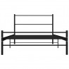 Estrutura de cama 100x200 cm metal preto 3