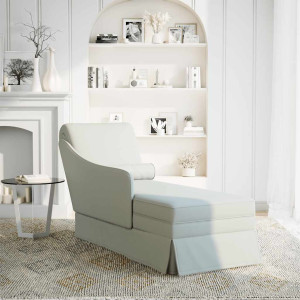 Chaise longue respaldo apoyabrazos derecho terciopelo H