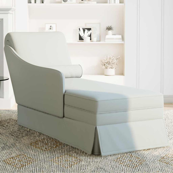 Chaise longue respaldo apoyabrazos derecho terciopelo M 3