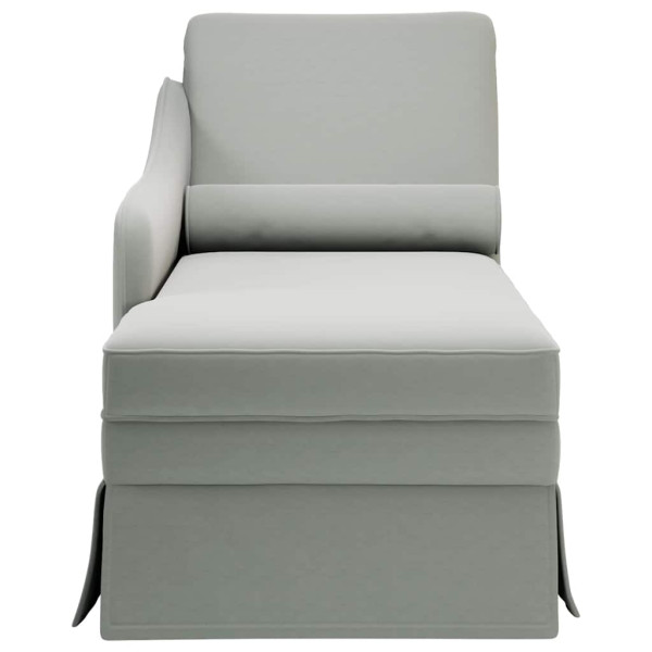 Chaise lounge c/ reforço/apoio de braços direito veludo M 4