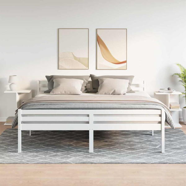 Mesas cabeceira 2 pcs 46.5x29x61 cm derivados de madeira branco M 3