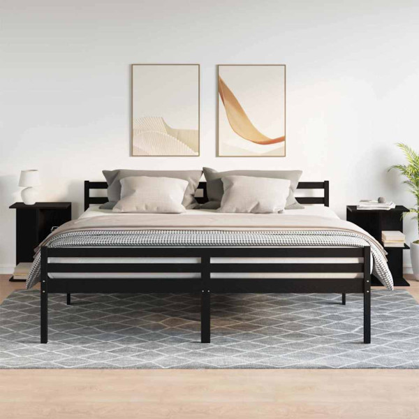 Mesas cabeceira 2pcs 46.5x29x61cm deriv. madeira carvalho preto M 3